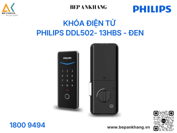 Khóa điện tử Philips DDL502- 13HBS - Đen